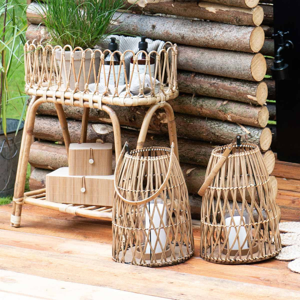 Set de 2 Boîtes de Rangement Bamboo 