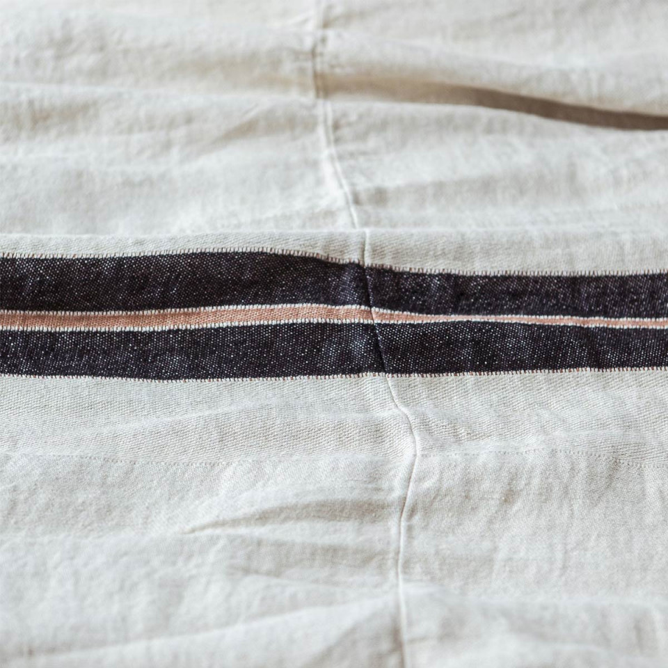 Couvre-Lit en Lin The Patagonian Stripe  