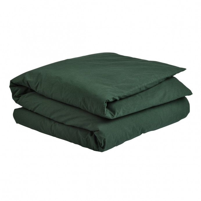 Housse de Couette Percale de Coton BIO Céleste
