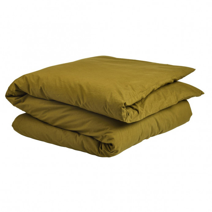 Housse de Couette Percale de Coton BIO Céleste