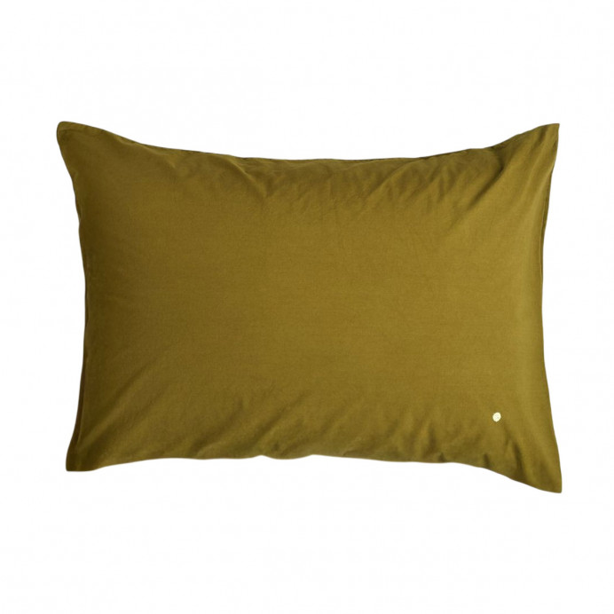 Taie d'Oreiller Percale de Coton BIO Céleste