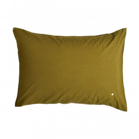 Taie d'Oreiller Percale de Coton BIO Céleste  