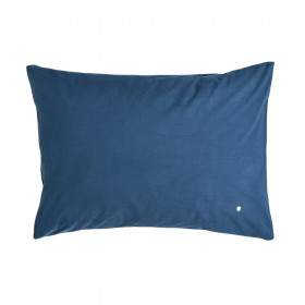 Taie d'Oreiller Percale de Coton BIO Céleste  