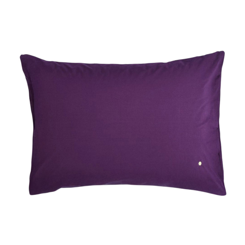 Taie d'Oreiller Percale de Coton BIO Céleste  