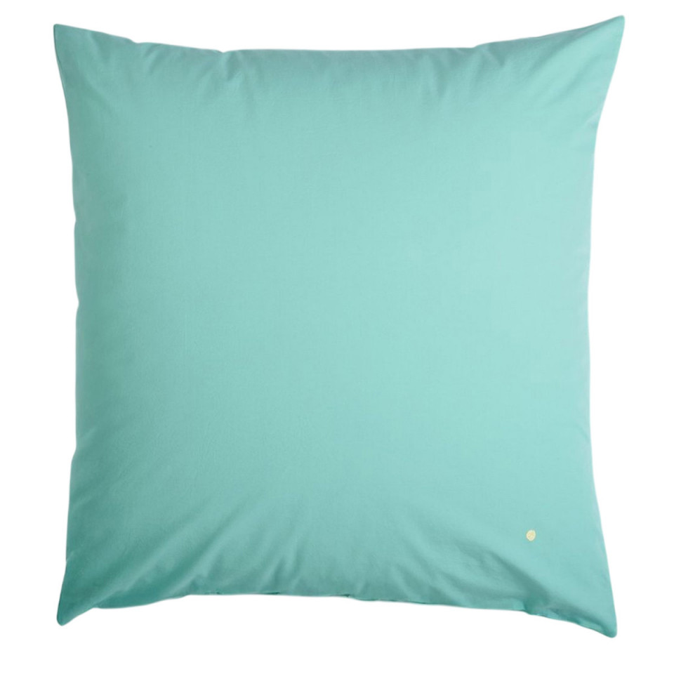 Taie d'Oreiller Percale de Coton BIO Céleste  