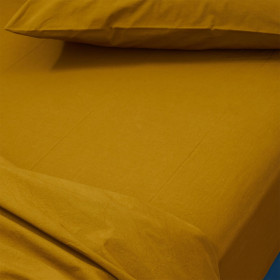 Drap Housse Percale de Coton BIO Céleste  