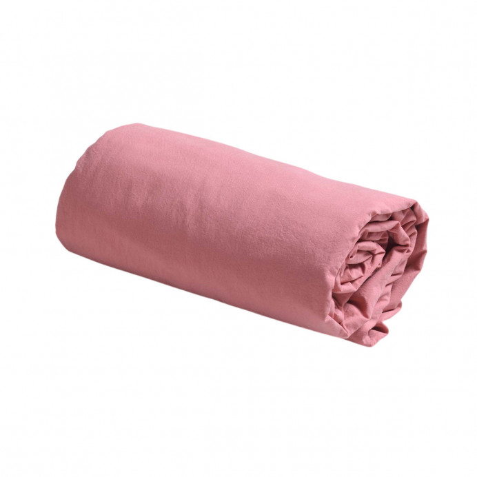 Drap Housse Percale de Coton BIO Céleste