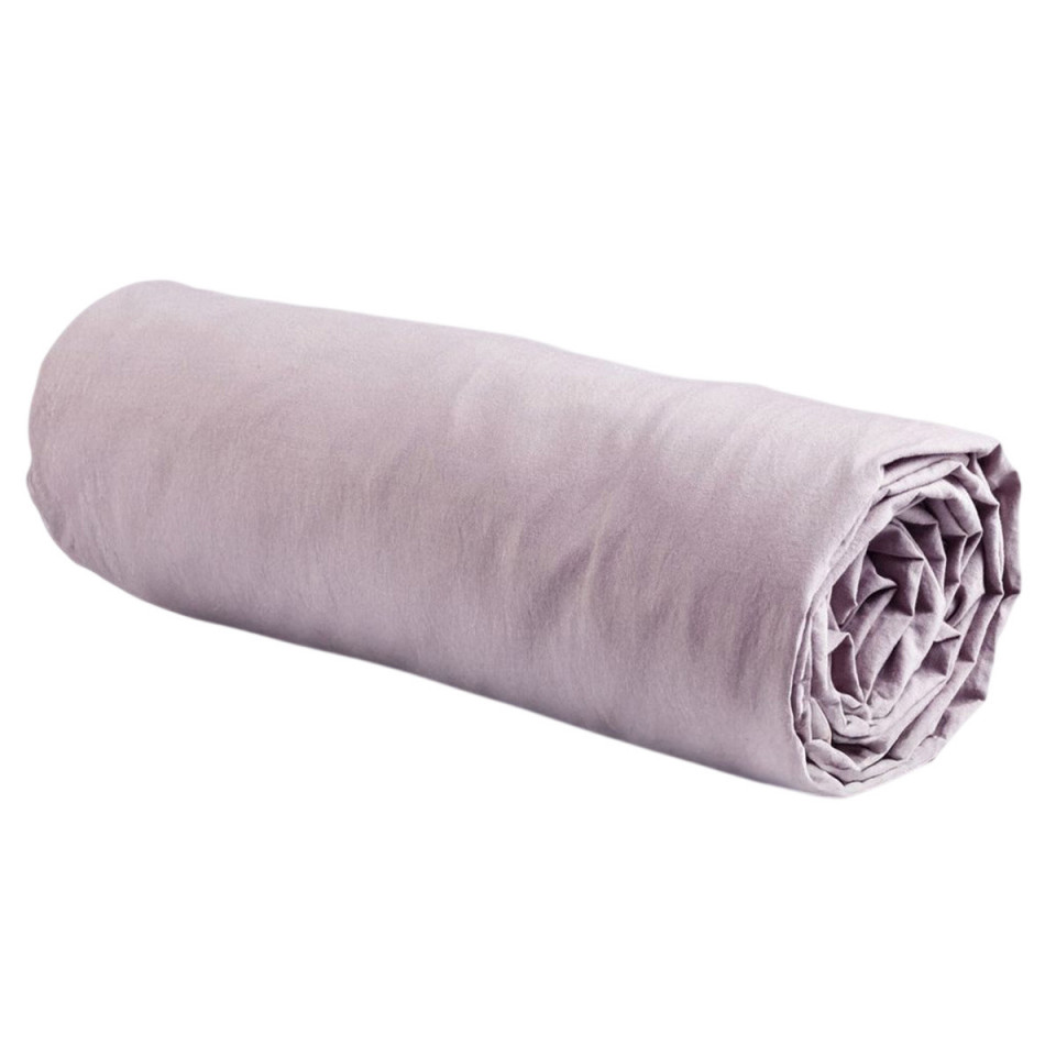 Drap Housse Percale de Coton BIO Céleste  