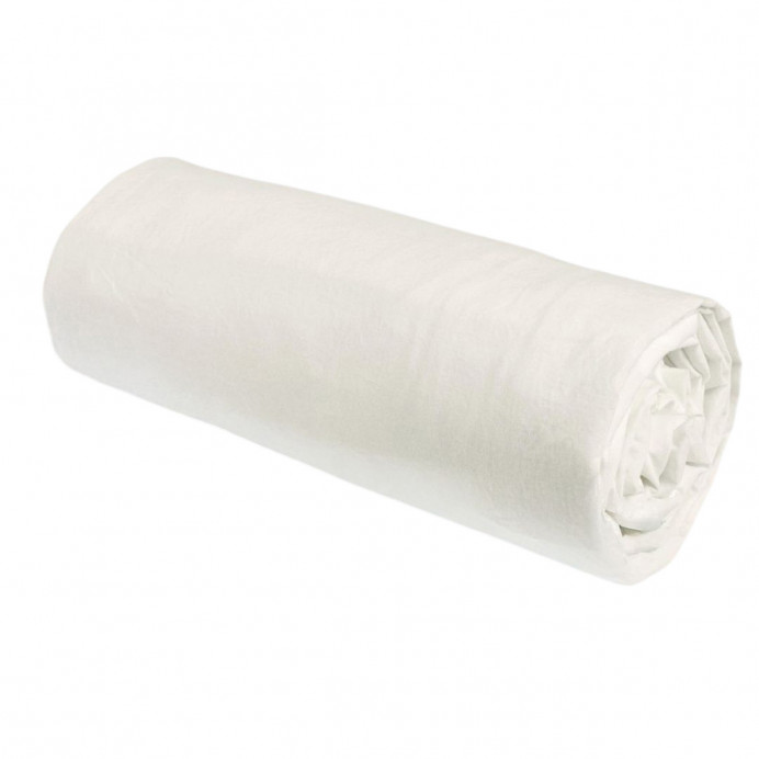 Drap Housse Percale de Coton BIO Céleste