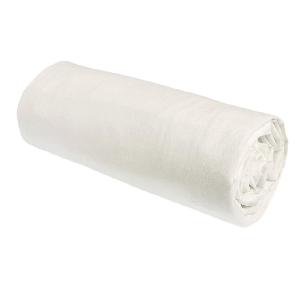 Drap Housse Percale de Coton BIO Céleste  