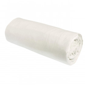 Drap Housse Percale de Coton BIO Céleste  