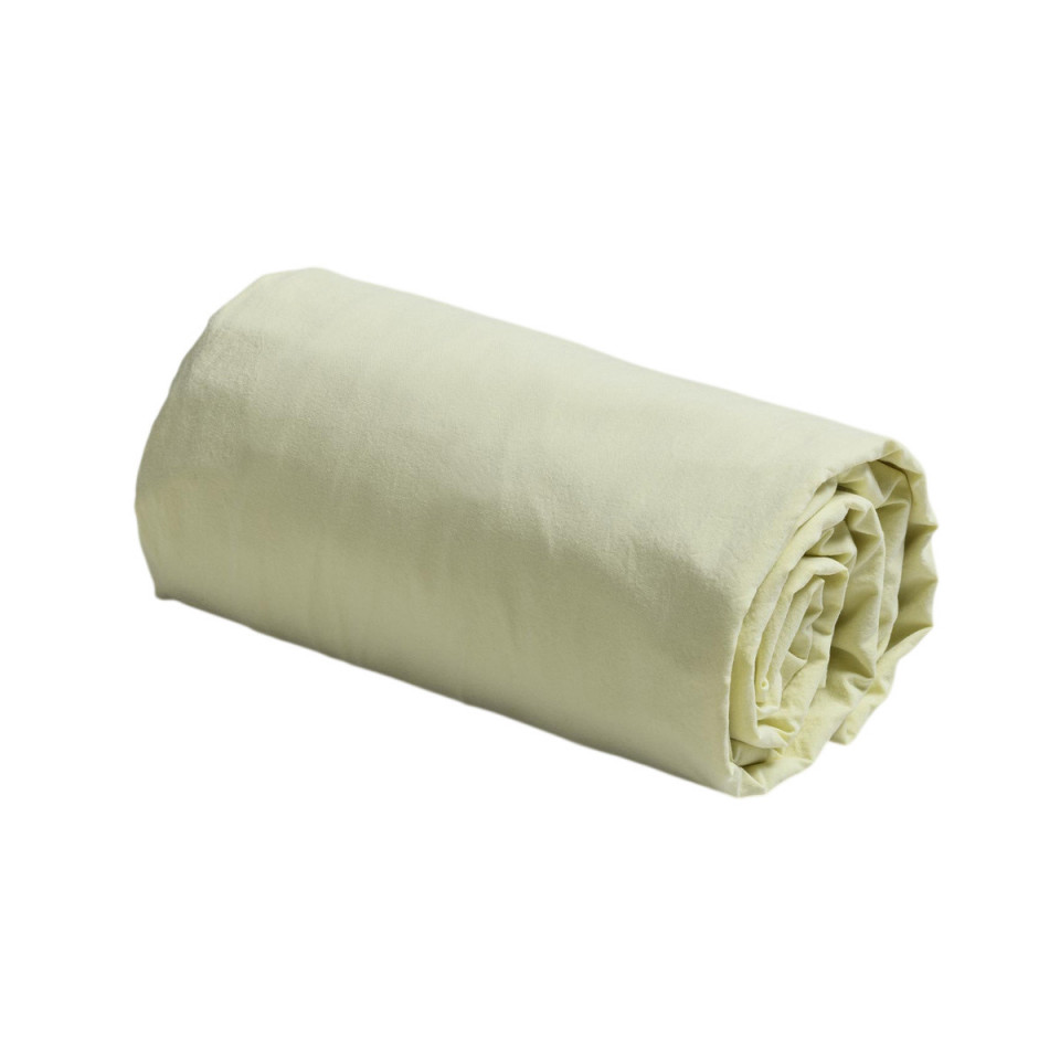 Drap Housse Percale de Coton BIO Céleste  