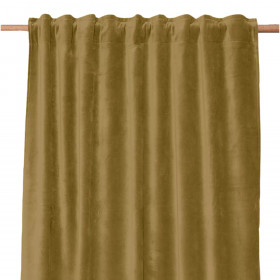 Rideau Velours Uni Ruflette et Passe Tringle NEW DELHI  
