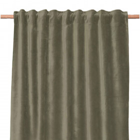 Rideau Velours Uni Ruflette et Passe Tringle NEW DELHI  