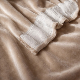 Rideau Velours Uni Ruflette et Passe Tringle NEW DELHI 