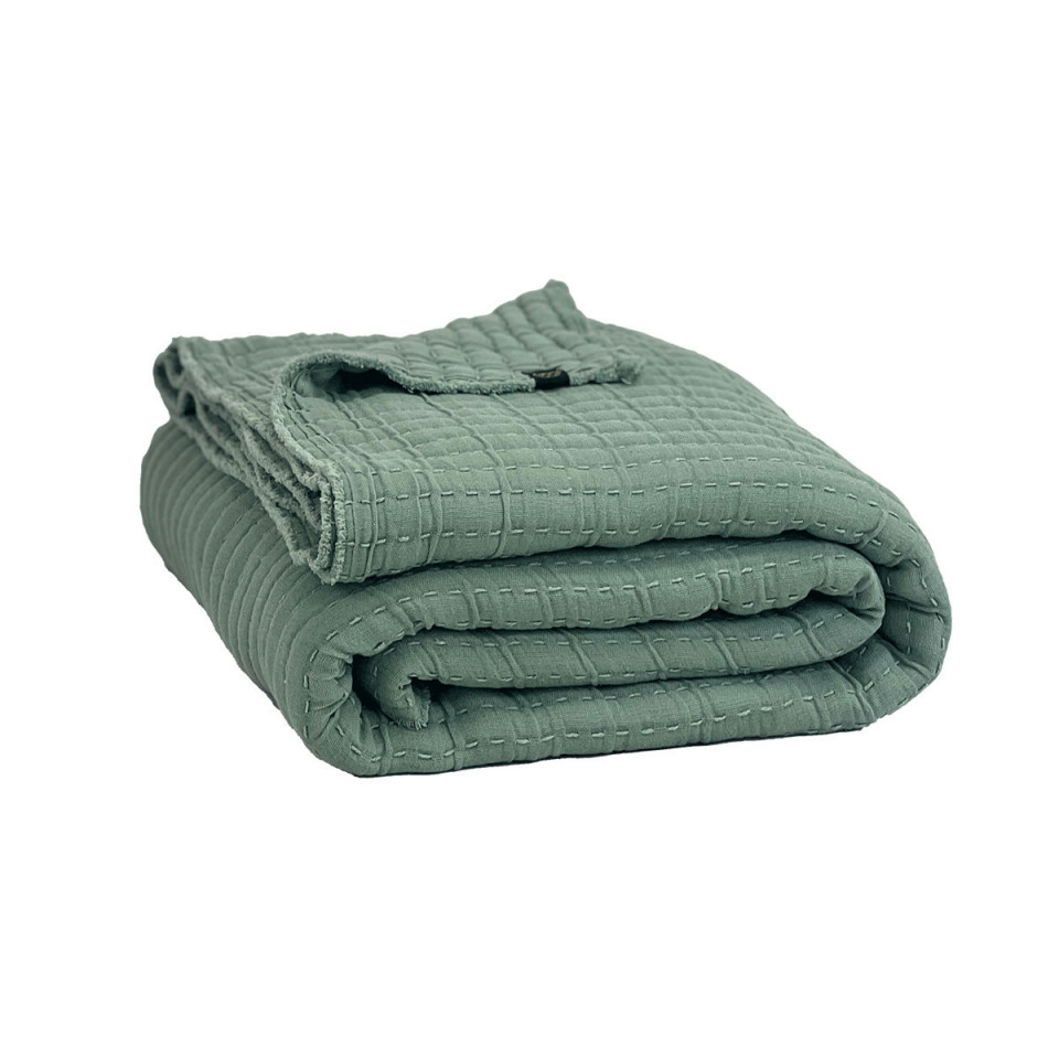 Couvre Lit et Plaid Coton Gaufré TIVOLI 