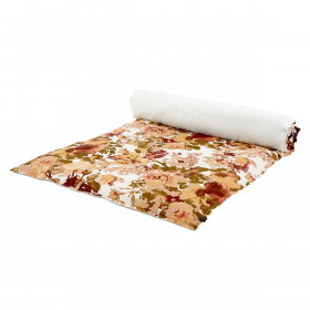 Housse d'Edredon en Lin Imprimé Fleuri BOLOGNE  