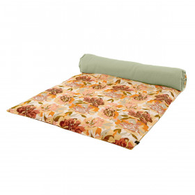 Housse d'Edredon en Lin Imprimé Fleurs TRIESTE  