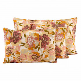 Housse de Coussin en Lin Imprimé Fleurs TRIESTE  