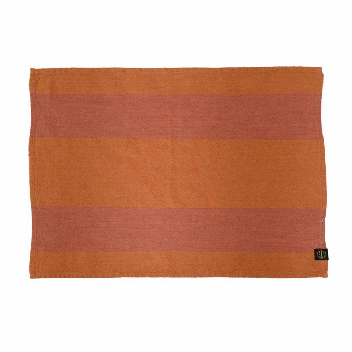 Serviette ou Set de Table Lin et Coton à Rayures SANTA CRUZ