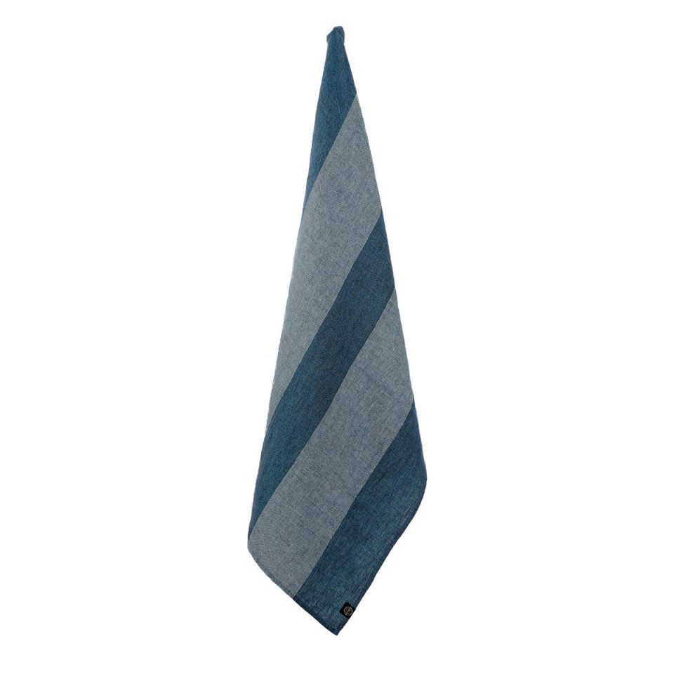 Torchon Lin et Coton à Rayures SANTA CRUZ 