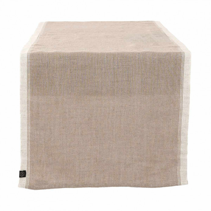 Chemin de Table Lin et Coton Bord Coloré HAVANA