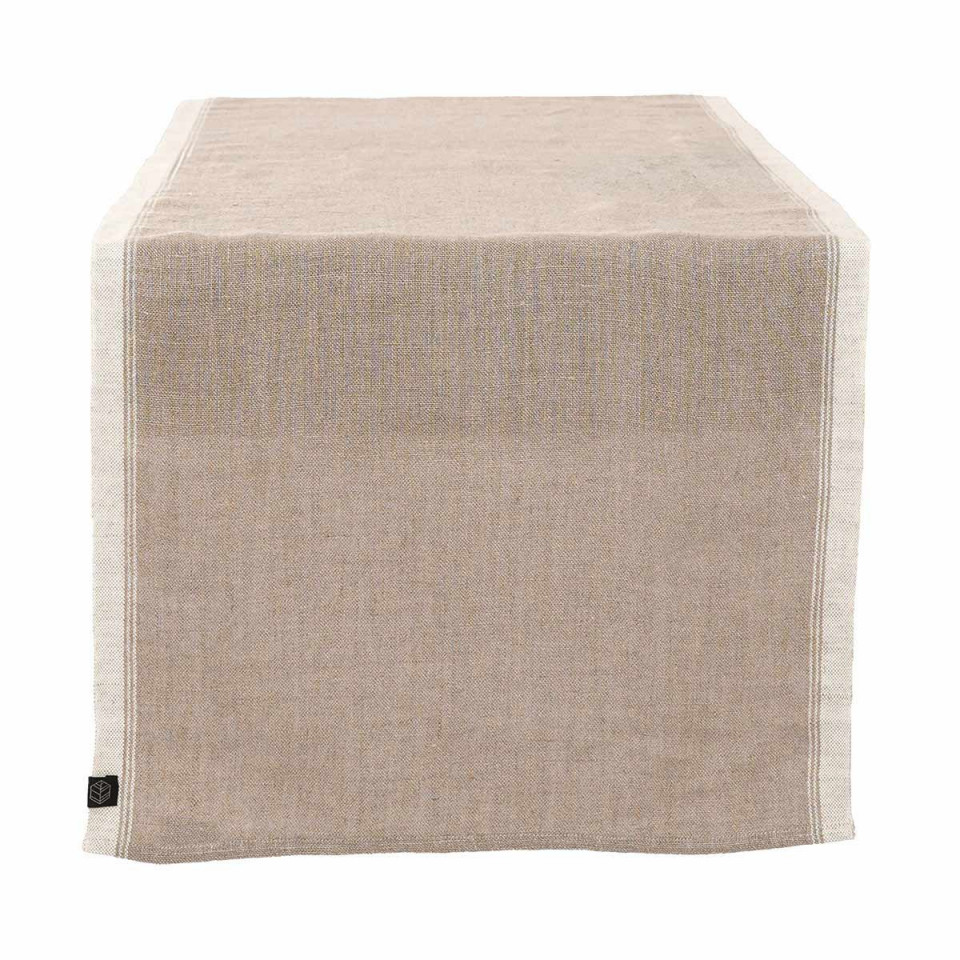 Chemin de Table Lin et Coton Bord Coloré HAVANA 