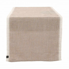 Chemin de Table Lin et Coton Bord Coloré HAVANA 