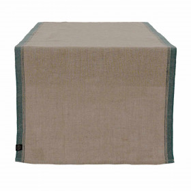 Chemin de Table Lin et Coton Bord Coloré HAVANA 