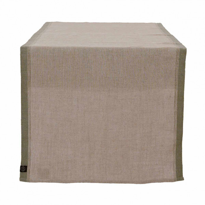 Chemin de Table Lin et Coton Bord Coloré HAVANA