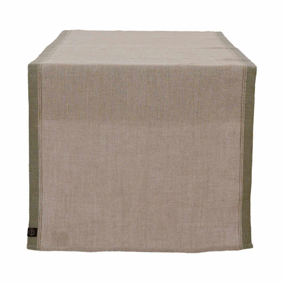 Chemin de Table Lin et Coton Bord Coloré HAVANA 