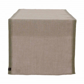 Chemin de Table Lin et Coton Bord Coloré HAVANA 