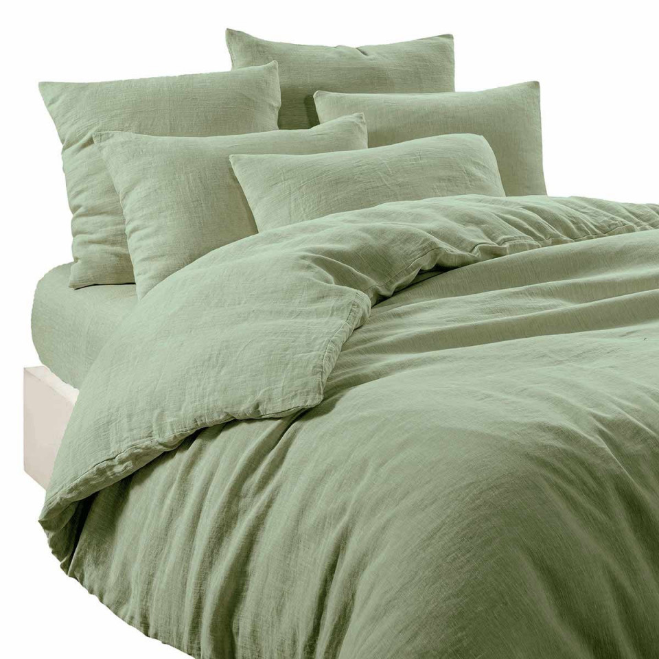 Drap Plat en Lin Lavé LERIA - 270X290  