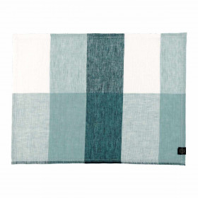 Serviette ou Set de Table Lin et Coton à Carreaux TENERIFE 