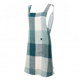 Tablier Japonais Lin et Coton à Carreaux TENERIFE 