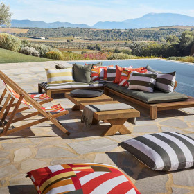 Housse de Coussin d'Extérieur PONDICHERY  