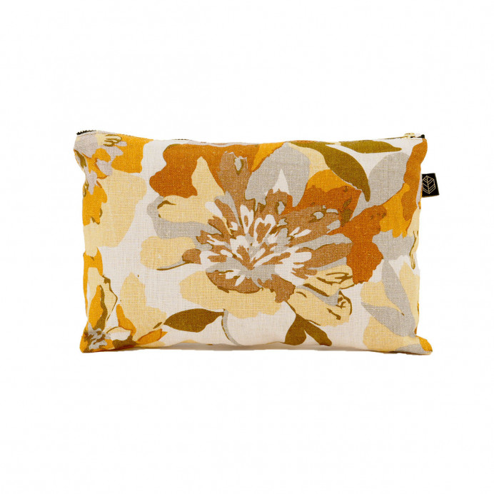 Trousse en Lin Imprimé Fleurs TRIESTE