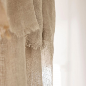 Rideau Voile de Lin à Fixer BERGAME  