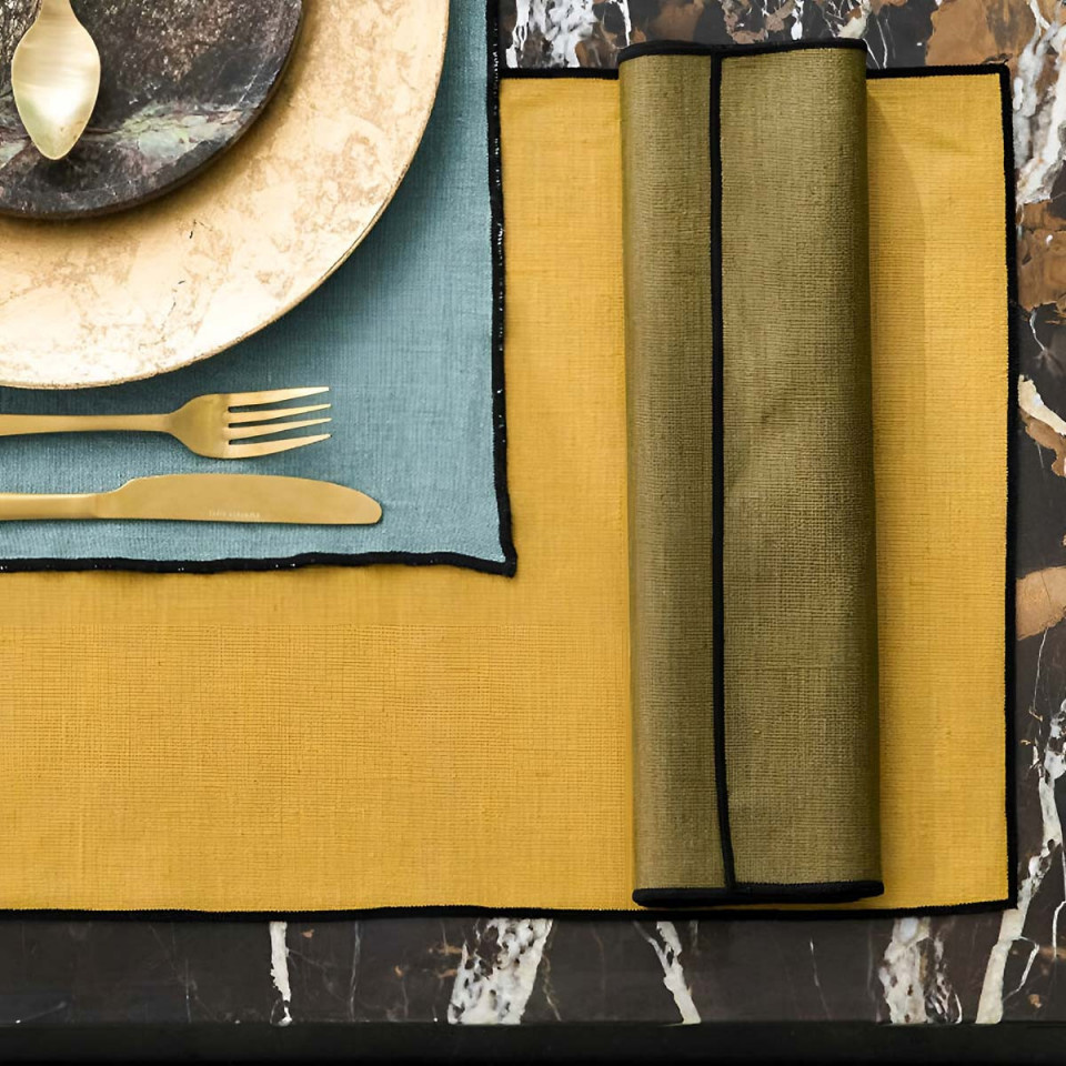 Set de Table BORGO en Lin Enduit - 35X48 