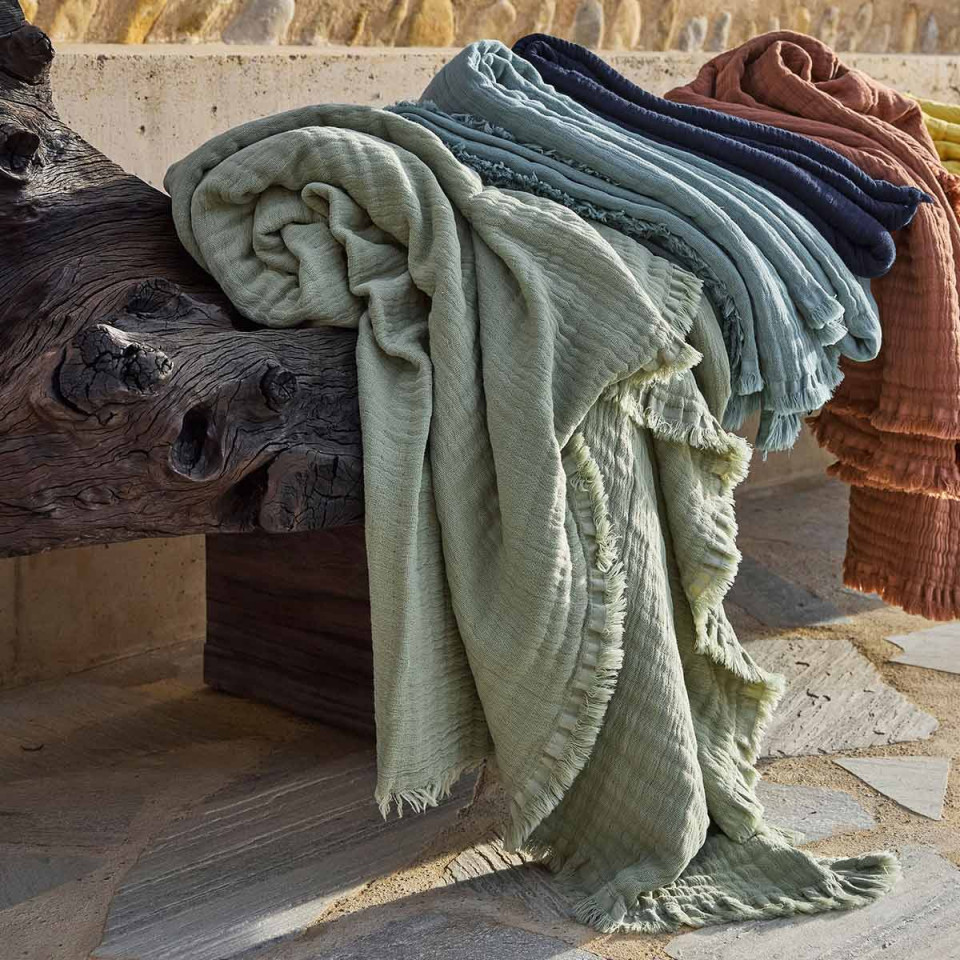 Plaid VANLY en coton - 130X180