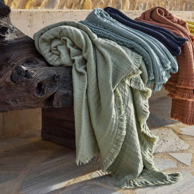 Plaid VANLY en coton - 130X180