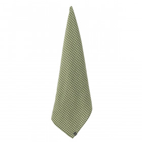 Torchon PIANA II à Petits Carreaux en Lin Lavé et Coton