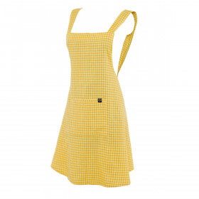 Tablier Japonais PIANA II en Lin Lavé et Coton