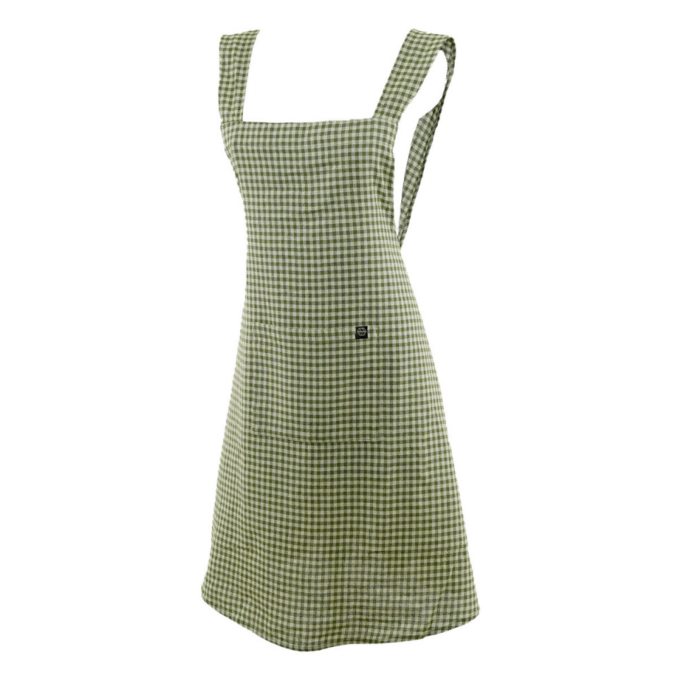 Tablier Japonais PIANA II en Lin Lavé et Coton