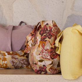 Sac Cabas Lin Imprimé Fleurs TRIESTE