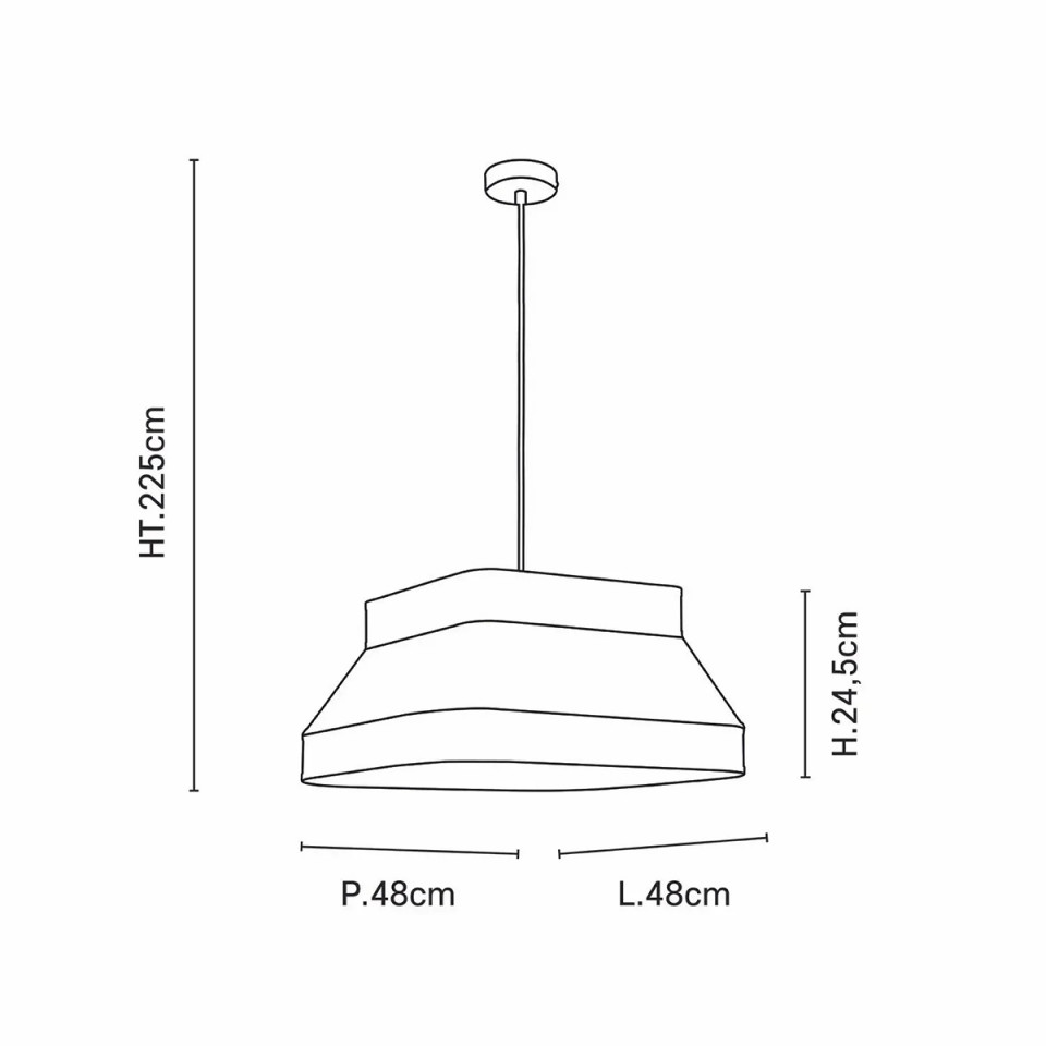 Suspension 1L SQUARE
