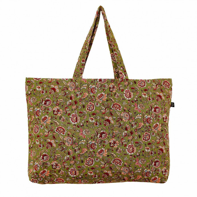 Sac cabas en Lin Imprimé Petites Fleurs SAMARA