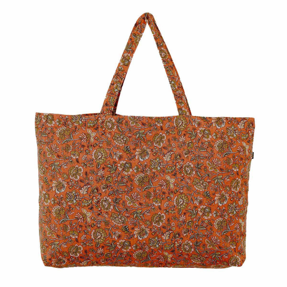 Sac cabas en Lin Imprimé Petites Fleurs SAMARA 