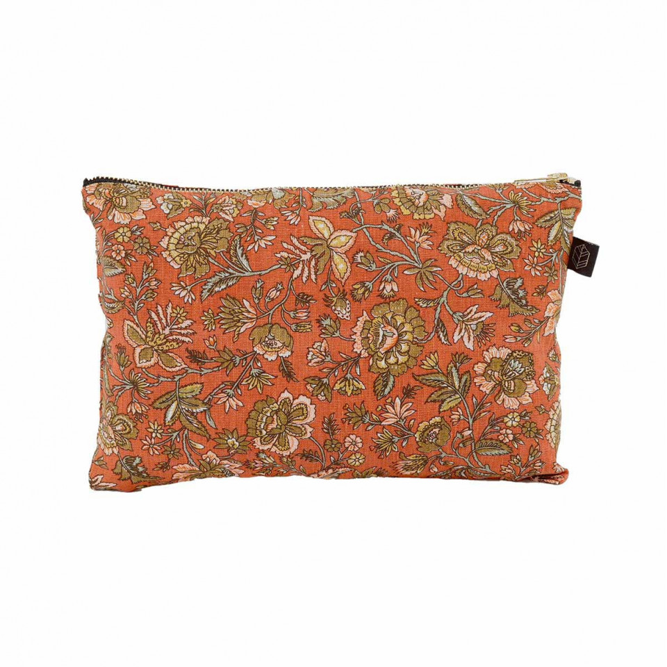 Trousse en Lin Imprimé Petites Fleurs SAMARA 