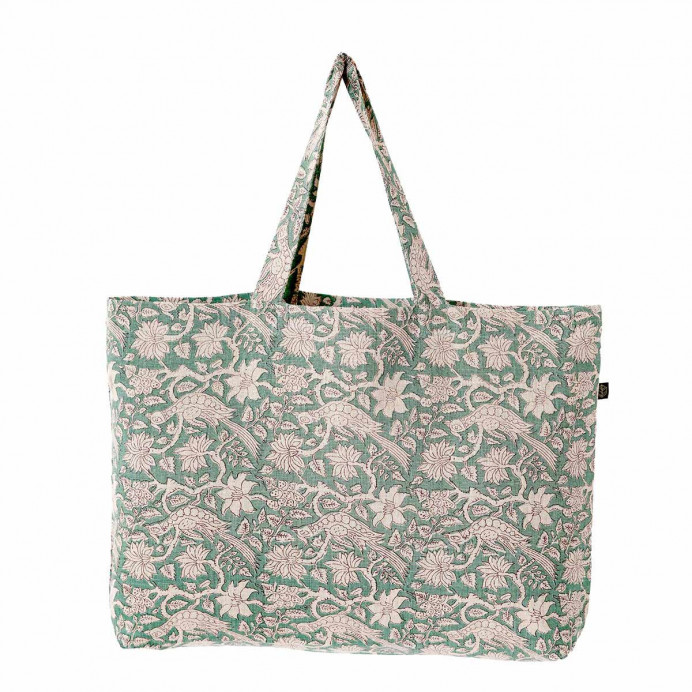 Sac Cabas en Lin Imprimé Batik JAIPUR
